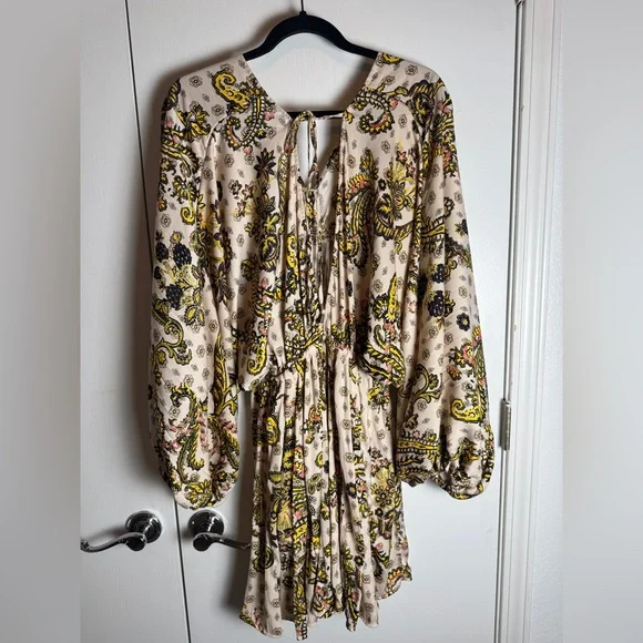 Free People Arzel‎ Printed Mini Dress, small - Picture 4 of 10
